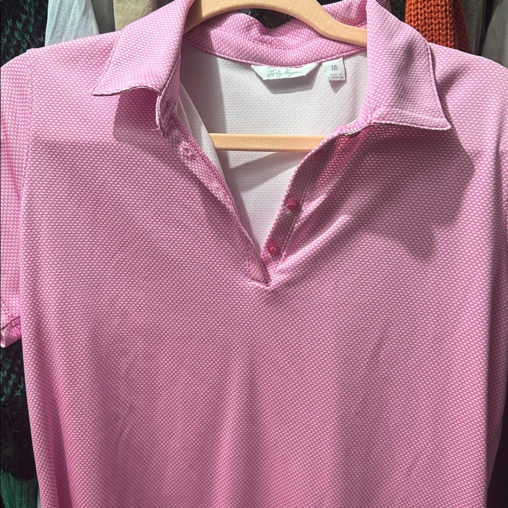 Lady Hagen Pink Button Down Shirt